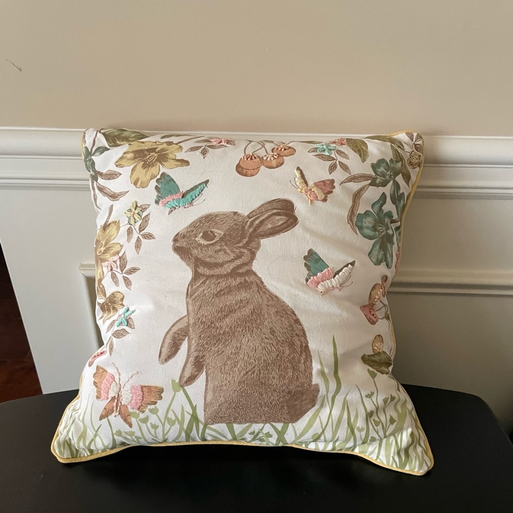 Rabbit Throw Pillow